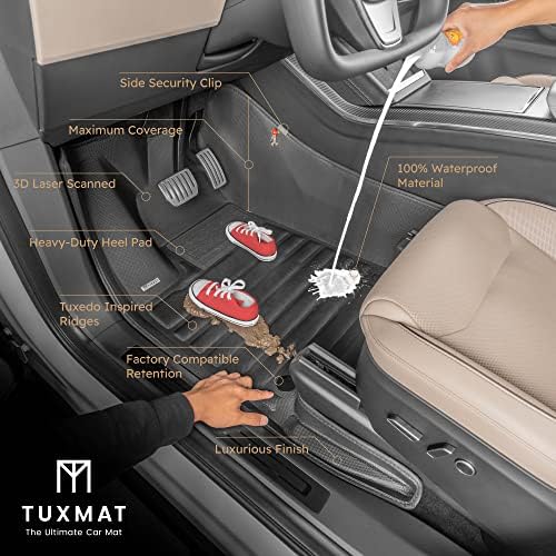 TuxMat - a Cadillac XT6 7-Üléses 2020-2024 Modellek - Egyéni autószőnyeg - Maximális Lefedettség, Mind az Időjárás, Lézer Mért - Ez a Teljes