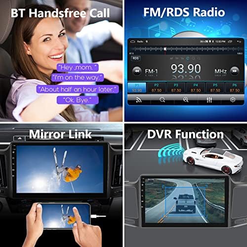 2+32GB Android 11 autórádió Toyota RAV4 2013-2019, Hodozzy 10.1 - os IPS érintőképernyő, Autó Hifi Támogatás CarPlay Android Auto AM/FM Tükör