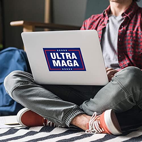 Ultra MAGA Matrica-10db Ultra MAGA Matricák,Vízálló Autó Lökhárító Matricák,Laptop, Ablak, Autó Matricák, 3.5x6