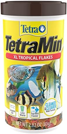 Tetra-TetraMin XL Trópusi Pelyhek 2.82 Uncia, Nagy Pelyhek, Táplálkozási Kiegyensúlyozott Hal Étel, Tetra-TetraMin Nagy Trópusi Hal
