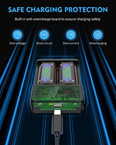 TUNROP Újratölthető Akkumulátort Egy Xbox/Xbox Sorozat X|S, 2 X 2600mAh Xbox Kontroller, Akkumulátor, Nagy Kapacitású, Újratölthető Akkumulátorok