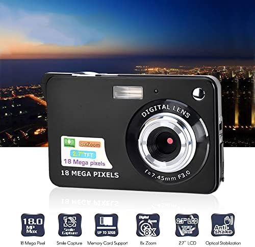XIXIAN Digitális Fényképezőgép Pocket Mini Kamera 18MP 2.7 Inch LCD Képernyő 8X Zoom Mosoly Elfog Anti-Shake Akkumulátor