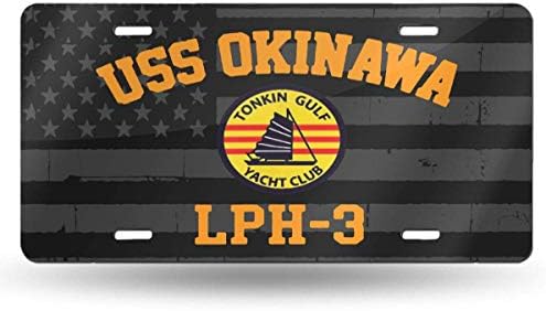 USS Okinawa Lph-3 Rendszám Személyre szabott Rendszám Alumínium Rendszámtábla