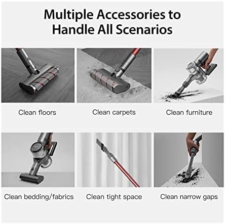 Kézi Vezeték nélküli Porszívó OLED Kijelző, Hordozható, Vezeték nélküli Multi-in-one porgyűjtő Floor Carpet Cleaner (Szín : Dreame V11,