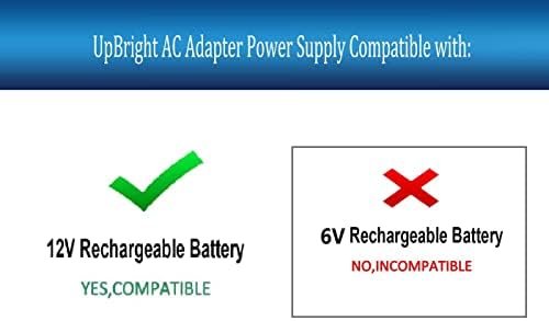 UpBright 12V AC Adapter Kompatibilis Coleman 5342 5348 Újratölthető Lámpás dupla Cső Terület Fény Lámpa 5348H700 5348-700 5342A700