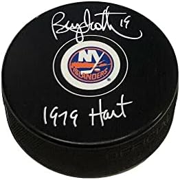 BRYAN TROTTIER Aláírt New York Islanders Puck - 1979-Ben a Hart - Dedikált NHL Korong