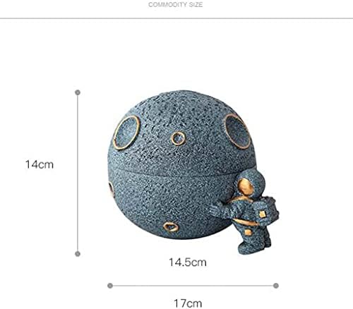 ZXW Űrhajós Kreatív Személyiség, a Hamutartó Fedelét, Iroda Űrhajós Dekoráció Anti-pernye Gyanta Hamutartó, Nappali Dekorációk (1714.514