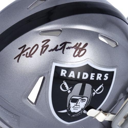 Fred Az Oakland Raiders Dedikált Riddell Flash Alternatív Sebesség Mini Sisak - Dedikált NFL Mini Sisak