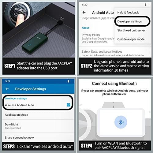 Android Automatikus Vezeték nélküli Adapter EREDETI Gyári Vezetékes Android Auto Autók Plug & Play Egyszerű Beállítás Vezeték nélküli