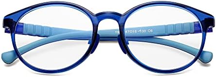 AZorb Gyerekek Kék Fény Blokkoló Szemüveg 5 – 12 Év TR90 Törhetetlen Gyerekek Számítógépes Szemüveg-Mély kék