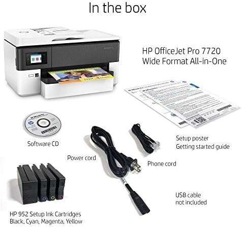 HP OfficeJet Pro 7720 Egy Széles Formátumú Nyomtatót a Vezeték nélküli Nyomtatás