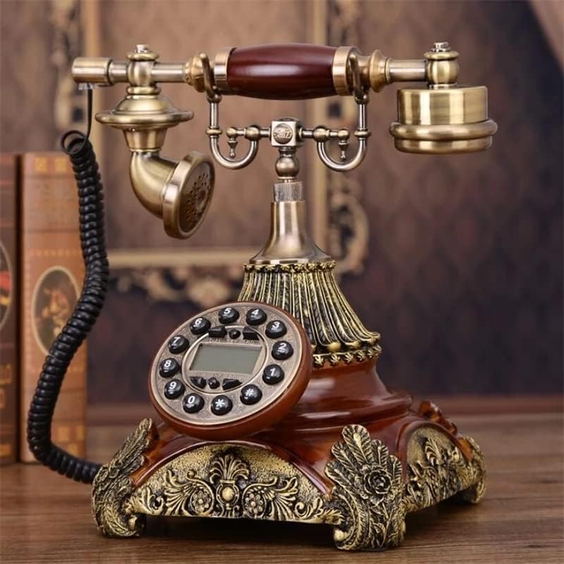 WYFDP Antik Vezetékes Telefon Divat Vintage Vezetékes Telefon Kék Háttérvilágítás+Kihangosító+Hívófél-AZONOSÍTÓ (Szín : Stílus 3)