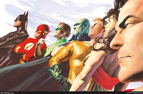 Tendenciák a Nemzetközi DC Comics - Justice League - Alex Ross - Portré Fali Poszter, 22.375 x 34, keret nélküli Változat