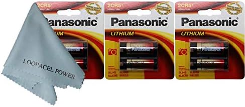 Panasonic 2CR5 6 Voltos Lítium Fotó Henger Akkumulátorok 2CR5M 3 Csomag, Ruhával