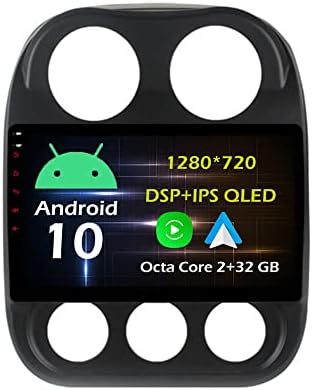 10.1, Android 10 Dash Autó Sztereó Rádió Alkalmas Jeep Compass 2010 11 12 13 14 15 16 GPS Navigációs fejegység Carplay Android