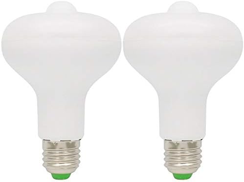 Daraunal 2 Csomag 9W E27 PIR Infra mozgásérzékelés Érzékelő LED-es Izzó hideg Fehér AC85-265V