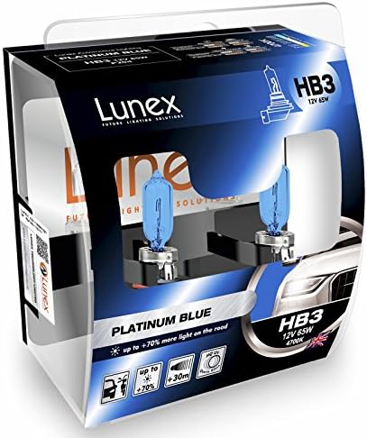 LUNEX HB3 9005 PLATINUM KÉK Fényszóró Halogén Izzók 12V 65W P20d Max Kék Hatás 4700K duobox (2 egység)