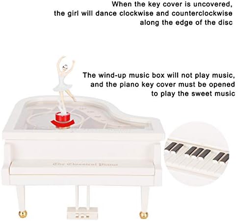 NITRIP Forgó zenélő Doboz Mozgalom Music Box Zene Doboz Játszik Asztal Dekoráció Zongora Alakú Klasszikus Zene Doboz Szülinapi Office