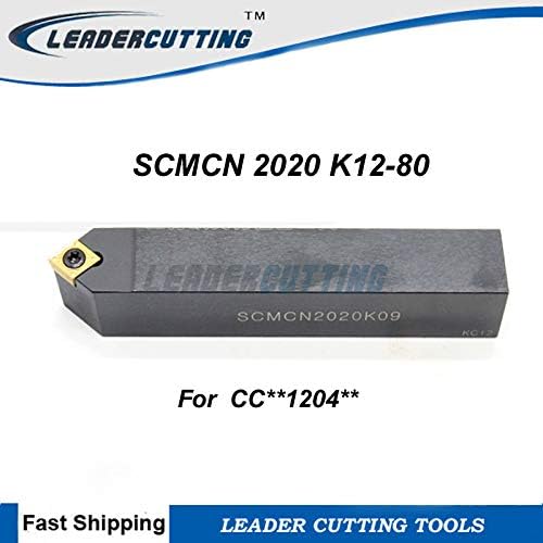 FINCOS SCMCN 2020K12-80 CNC Esztergálás Eszköz Birtokosa,50 Szög Külső Fordult Eszközök,Eszterga Gép Fordul Szerszám,a CCMT1204 Beszúr - (Lapka