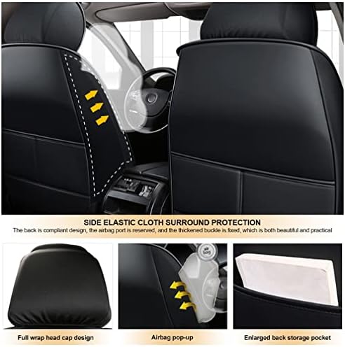 Yajomi Egyéni Bőr autósülés Alkalmas a Ford Focus Elektromos 2012-2018 Vízálló, Csúszásmentes Jármű párnahuzat Kompatibilis Légzsák