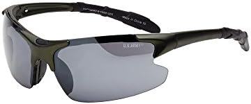Az amerikai Hadsereg Napszemüveg Férfi Félig Ovális Keret nélküli Napszemüveg, UVA/UVB, Zöld
