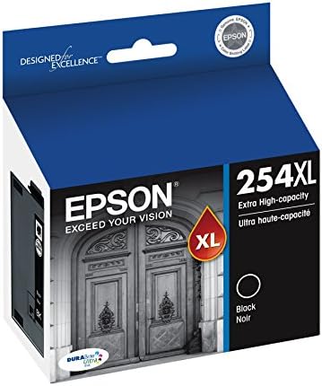 Az Epson DURABrite Ultra 254XL Extra Nagy Kapacitású -Tinta Patron, Fekete (T254XL120) & EPSON T252 DURABrite Ultra Tinta Standard Kapacitás