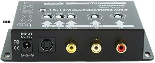 Shinybow Kompozit RCA, S-Video + Analóg Sztereó Audió Booster Extender Erősítő SB-2810