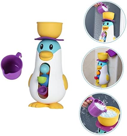 Toyvian 1 Állítsa Pingvin Szélmalom Játék, Gyerek Fürdő Játékok Fürödni Műanyag Gyermek Vízkerék Játékok, Gyerekeknek, Fiúknak,