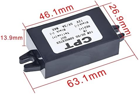 Micro USB-12V, hogy 5V-os 3A 15W DC-DC Autó elektromos Átalakító Modul Lépés Lefelé Teljesítmény Kimeneti Adapter Alacsony lángon