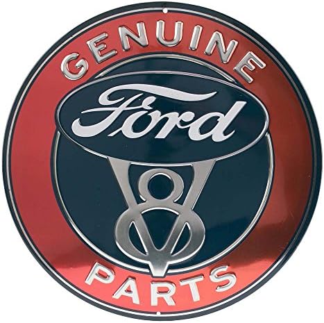 Open Road Márka a Ford, Eredeti Alkatrész V8-as Kör Dombornyomott Fém Tábla - Vintage Ford Jele, a Garázsban, vagy a Férfi Barlang