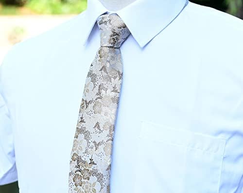 Férfi Vékony Újdonság Kis Virágos Nyakkendő Nyakkendő Luxus Minta Esküvői Egyéni Nyakkendő