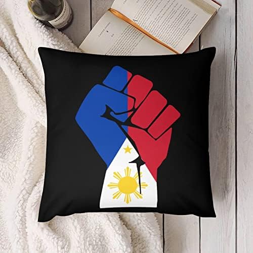 Fülöp-szigetek Zászló Ököl Párnát Öleli Készlet 2 Párna Esetében Kanapé, Kanapé, Hálószoba Autó Dekoratív Párnák