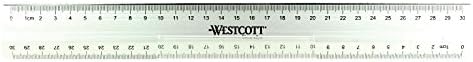 Westcott 19.7-Es 50 cm-es Vágás Alumínium Vonalzó