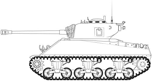 Airfix M4A3(76) W Sherman demográfiai hullám 1:35 második VILÁGHÁBORÚ Katonai Tartály Műanyag Modell Kit A1365, Többszínű