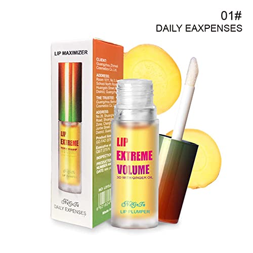 Lip Tint koreai Extrém Enhancer 4ml Teljesebb Fényes Plumper Lip Care ajakfeltöltő még alig Ajak Rúzs Szépség Smink（A)