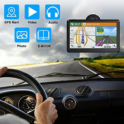 7 inch Globális Műszerfal GPS Navigációs Készülék, Napernyő, a Legújabb NAVIGÁCIÓS Térkép az Autók Platós Teherautók (729)
