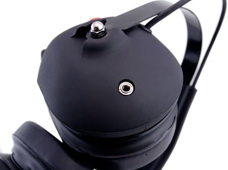 Masszív Rádiók H43-BLK-K Fekete Gumi Bevonattal, Két -, Ahogy A Fej Mögött Racing Fejhallgató Dinamikus zajszűrő Mikrofon, 3,5 mm-es