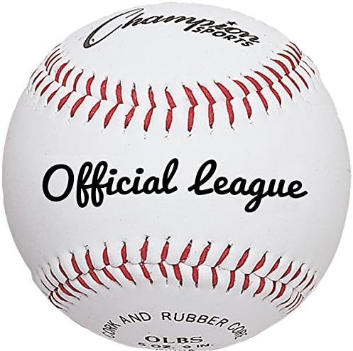 Bajnok Sport Bőr Baseball Szett: Tucat Beltéri/Kültéri Valódi Bőr Hivatalos League Baseball Gyakorlat, Képzés, vagy Igazi Játék - 12-es Csomag