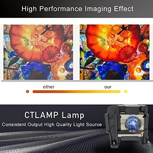 CTLAMP A+ Minőség ELP89 / V13H010L89 Csere Projektor Lámpa Izzó Ház Kompatibilis Epson elplp89 EH-TW9300 EH-TW9300W EH-TW7300 elektromos