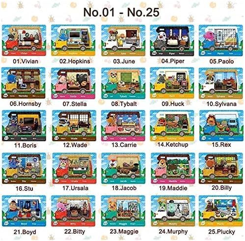 Jungaha 50 Db Lakókocsi NFC RV Amiibo Kártyák Animal Crossing Új Távlatokat Sorozat 1-4 a Kapcsoló/Switch Lite/Wii U/Új 3DS Tárolási