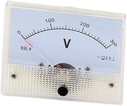 X-mosás ragályos AC 0-300V Analóg Panel Voltos Feszültség Mérő Voltmérő Nyomtáv(Misuratore di voltmetro del voltometro analogico AC 0-300-V