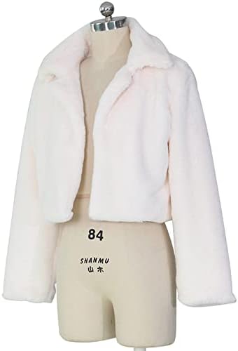 Téli ruházat Női 2022 Meleg, Puha Műbőr Kabát Téli Kabát Szilárd Kapcsolja Le a Gallér Kabát Dzseki