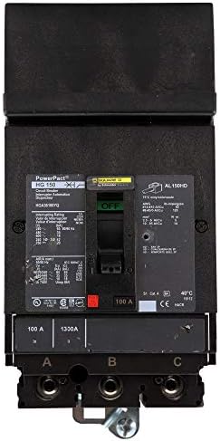 A SCHNEIDER ELECTRIC HGA36100 Öntött Esetben Megszakító 600 Voltos 100-Erősítő Elektromos Box