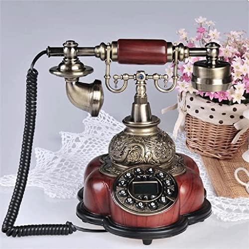 LHLLHL Antik Vezetékes Telefon Gyanta Rögzített Digitális Retro Telefon Gombot, Tárcsázza a Klasszikus, Dekoratív Forgó Tárcsa