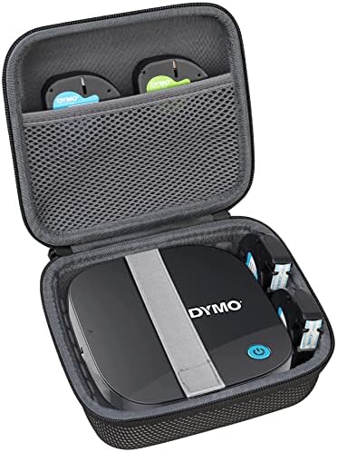 Elonbo hordtáska a DYMO LetraTag 200B Bluetooth feliratozógép, Kompakt Címke Nyomtató Utazási Védő-Tároló Táska Tartó, Extra Belső Hálós
