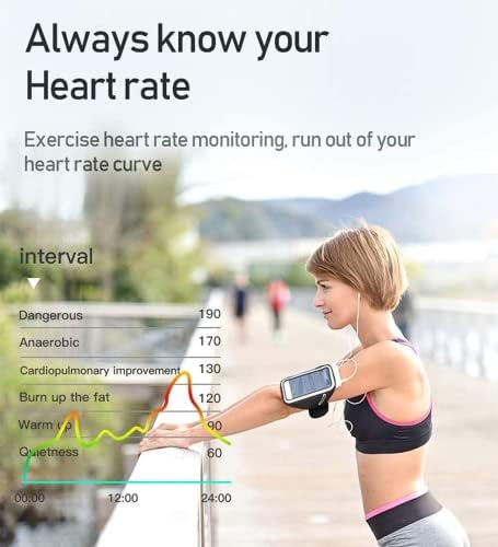HOOGAO Smart Óra Fitness Tracker testhőmérséklet Hőmérő Vér Oxigén pulzusszám, Vérnyomás Monitor Aludni Monitor lépésszámláló