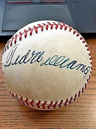 TED WILLIAMS 4 ALÁÍRT DEDIKÁLT 1986-OS WORLD SERIES BASEBALL! Red Sox! SZÖVETSÉG! - Dedikált Baseball