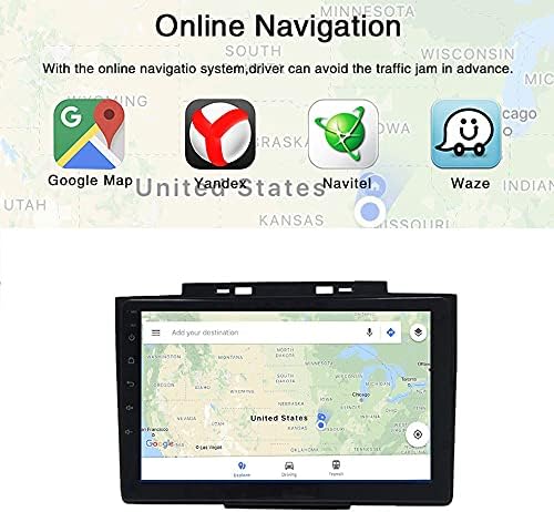 GOJOHO Android 12.0 2 GB RAM, valamint a 32 gb-os ROM-2 Din-9 hüvelykes érintőképernyő Autó Játszani Rádió Multimédia GPS Navigáció Bluetooth
