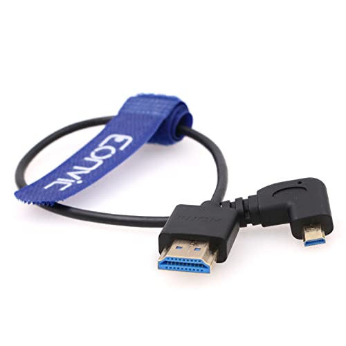 Eonvic 2.1, HDMI 8K HDMI Férfi-Micro HDMI Férfi Kábel Nagy Sebességű Hosszabbító Kábel Canon M5/m6-os Sony A7 A6500 Panasonic GH4 (HDMI-Maradt-a