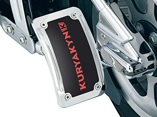 Kuryakyn 9251 Motorkerékpár Akcentussal Tartozék: Ívelt Rendszámtábla tartó Keret LED Világítás Világítás, Függőleges Oldalára